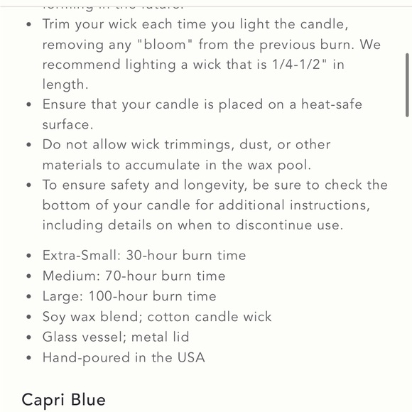 Capri Blue Volcano Candle - Picture 3 of 6
